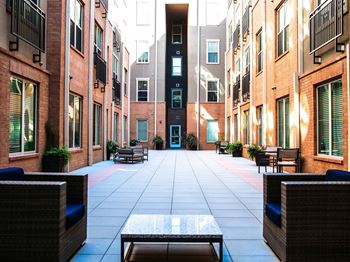 Large courtyard